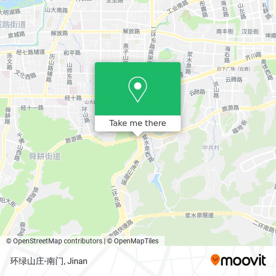 环绿山庄-南门 map