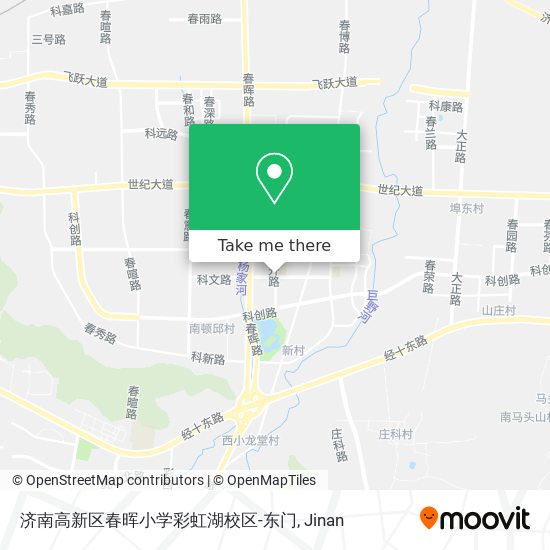 济南高新区春晖小学彩虹湖校区-东门 map