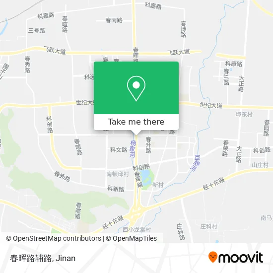 春晖路辅路 map