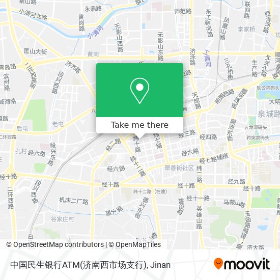 中国民生银行ATM(济南西市场支行) map