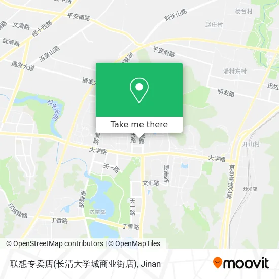 联想专卖店(长清大学城商业街店) map