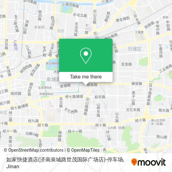 如家快捷酒店(济南泉城路世茂国际广场店)-停车场 map