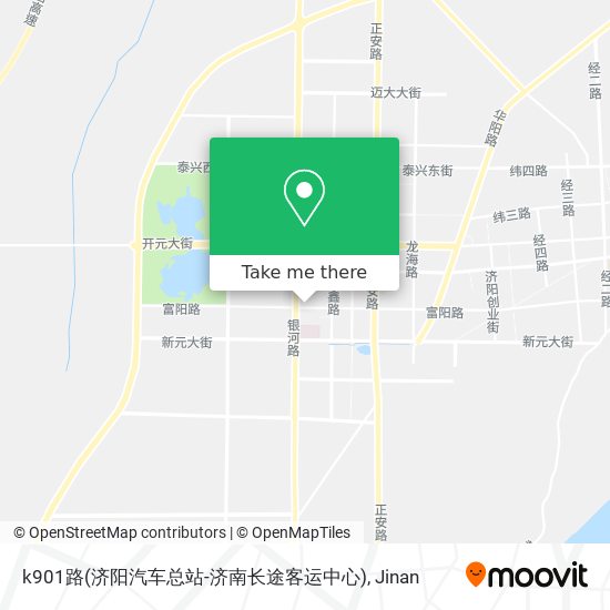 k901路(济阳汽车总站-济南长途客运中心) map