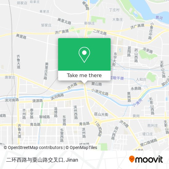 二环西路与粟山路交叉口 map