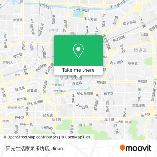 阳光生活家泉乐坊店 map