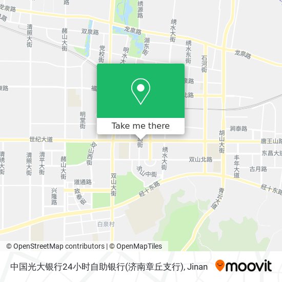 中国光大银行24小时自助银行(济南章丘支行) map
