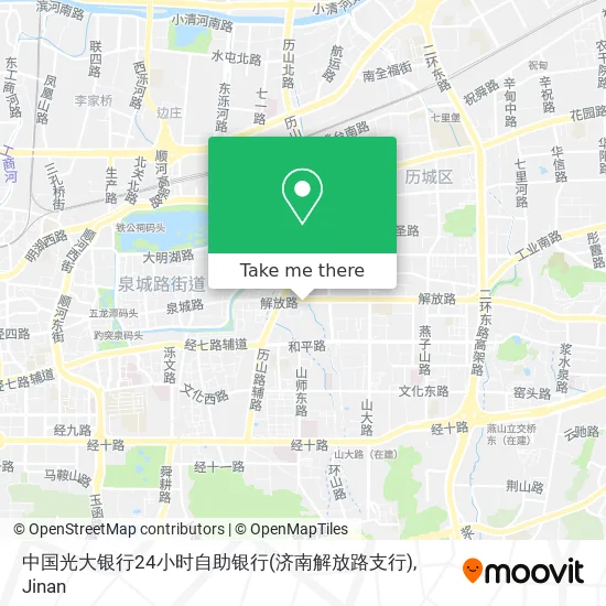 中国光大银行24小时自助银行(济南解放路支行) map
