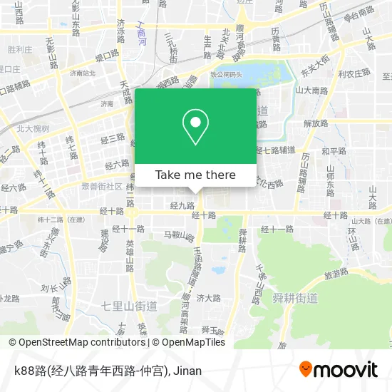 k88路(经八路青年西路-仲宫) map