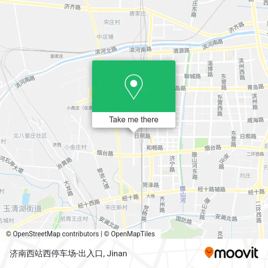 济南西站西停车场-出入口 map