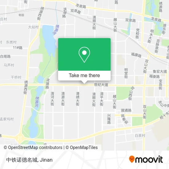 中铁诺德名城 map