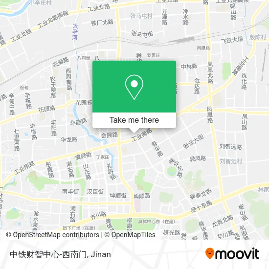 中铁财智中心-西南门 map