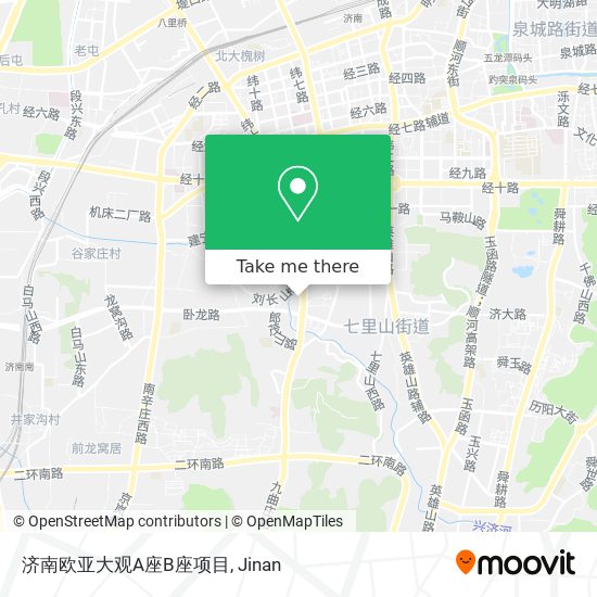 济南欧亚大观A座B座项目 map