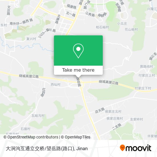 大涧沟互通立交桥/望岳路(路口) map