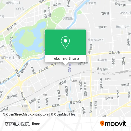 济南电力医院 map