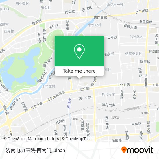 济南电力医院-西南门 map