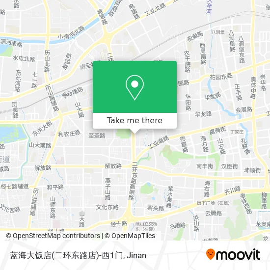 蓝海大饭店(二环东路店)-西1门 map