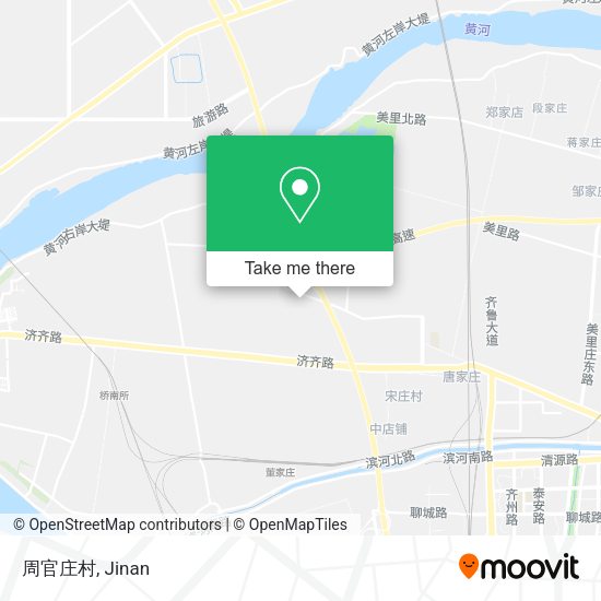 周官庄村 map