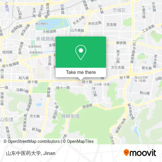 山东中医药大学 map