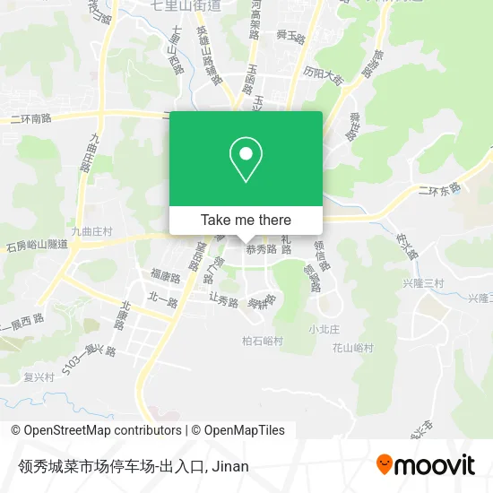 领秀城菜市场停车场-出入口 map
