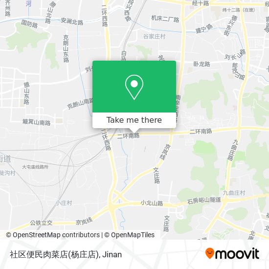 社区便民肉菜店(杨庄店) map