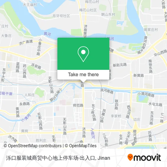 泺口服装城商贸中心地上停车场-出入口 map