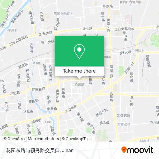 花园东路与颖秀路交叉口 map