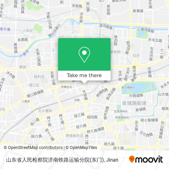 山东省人民检察院济南铁路运输分院(东门) map