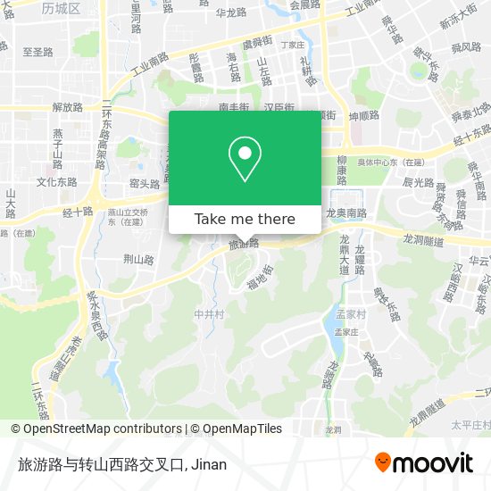 旅游路与转山西路交叉口 map