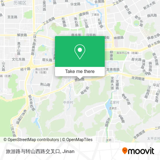 旅游路与转山西路交叉口 map