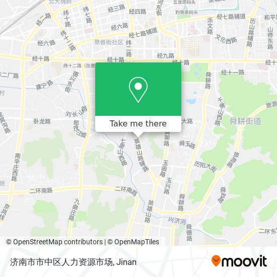 济南市市中区人力资源市场 map