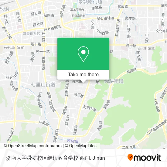 济南大学舜耕校区继续教育学校-西门 map