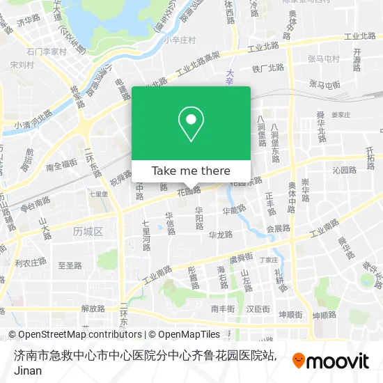 济南市急救中心市中心医院分中心齐鲁花园医院站 map