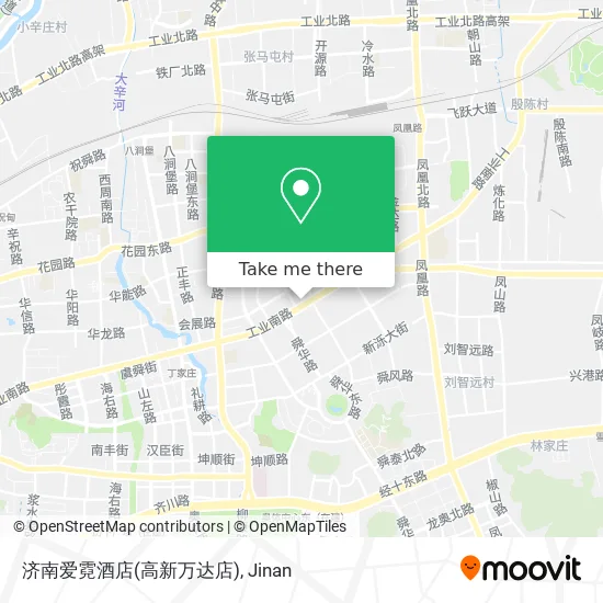 济南爱霓酒店(高新万达店) map