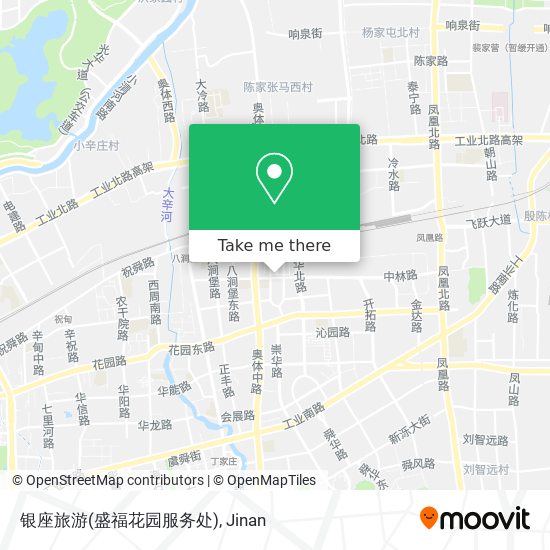 银座旅游(盛福花园服务处) map