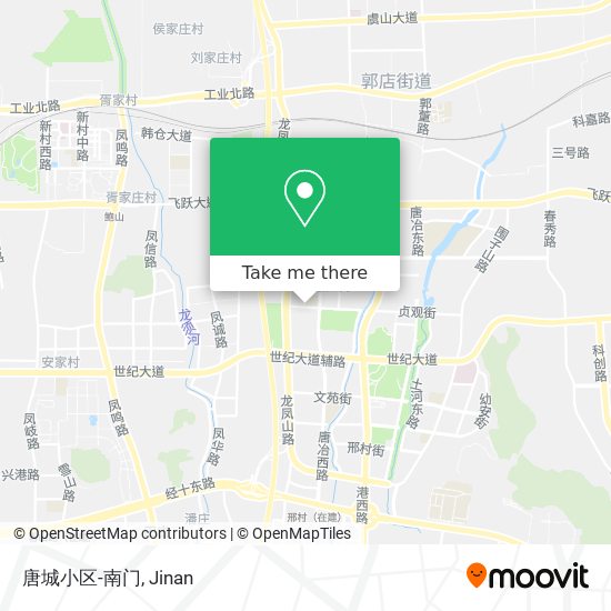 唐城小区-南门 map