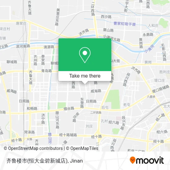 齐鲁楼市(恒大金碧新城店) map