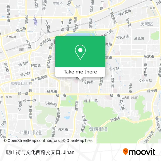 朝山街与文化西路交叉口 map