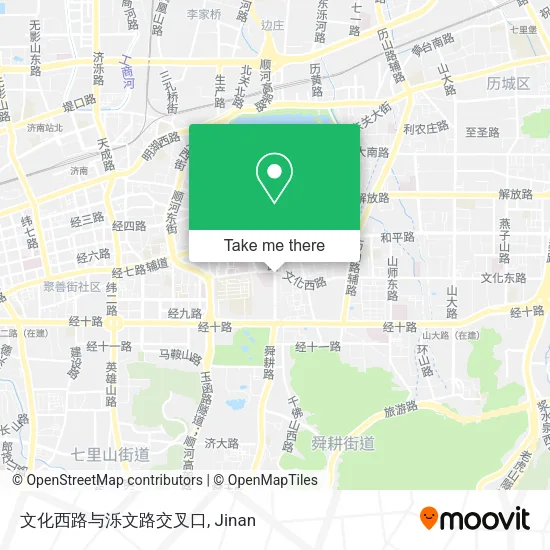 文化西路与泺文路交叉口 map