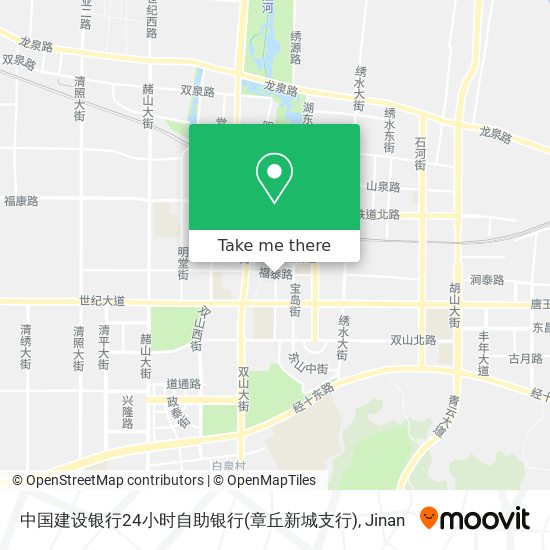 中国建设银行24小时自助银行(章丘新城支行) map