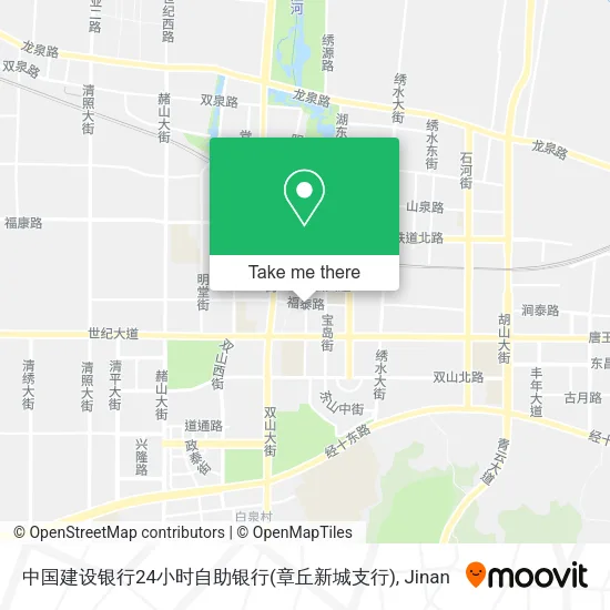 中国建设银行24小时自助银行(章丘新城支行) map