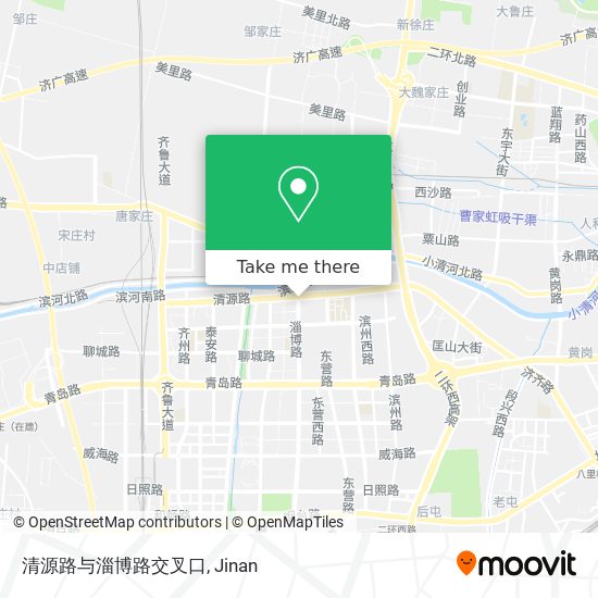 清源路与淄博路交叉口 map