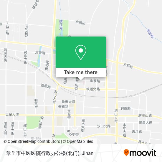 章丘市中医医院行政办公楼(北门) map