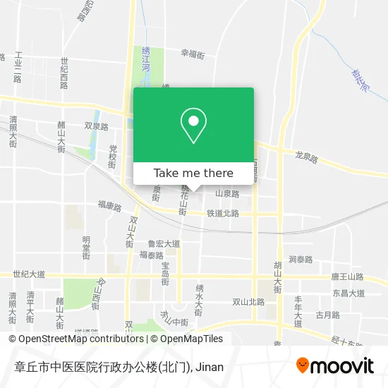 章丘市中医医院行政办公楼(北门) map