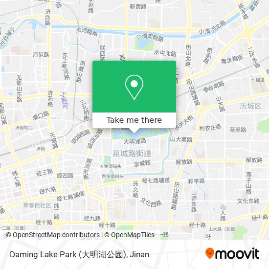 Daming Lake Park (大明湖公园) map