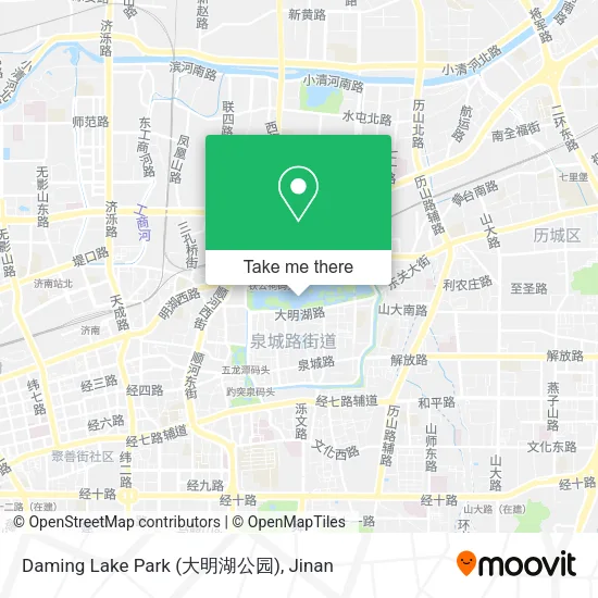 Daming Lake Park (大明湖公园) map