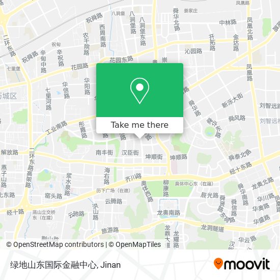 绿地山东国际金融中心 map