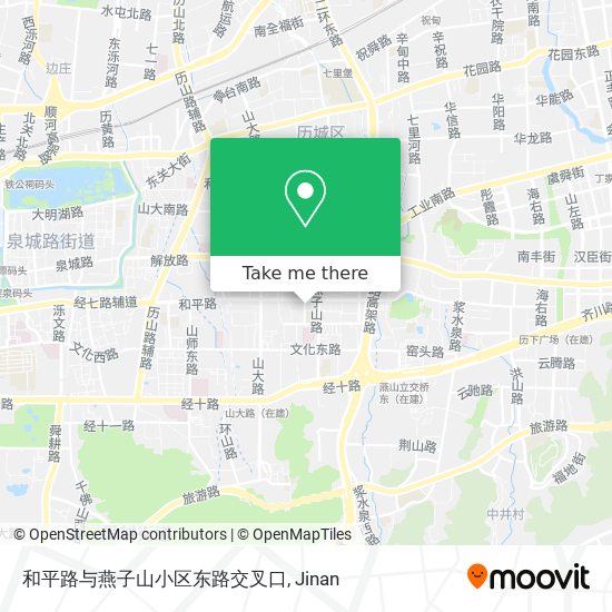 和平路与燕子山小区东路交叉口 map