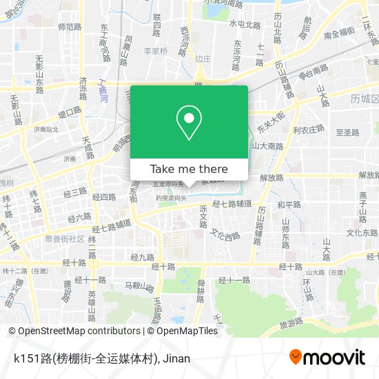 k151路(榜棚街-全运媒体村) map