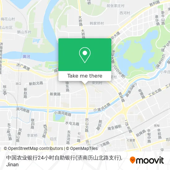 中国农业银行24小时自助银行(济南历山北路支行) map