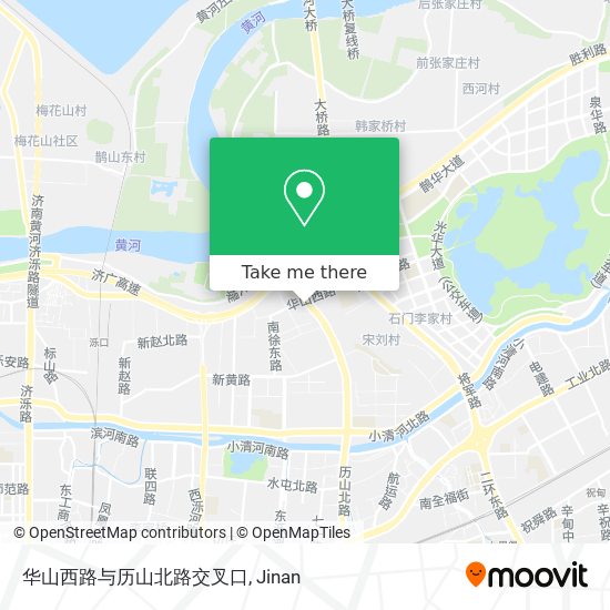 华山西路与历山北路交叉口 map